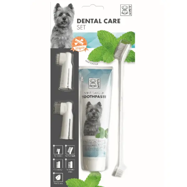 M-Pets Dental Care Set; Mint Flavour 1