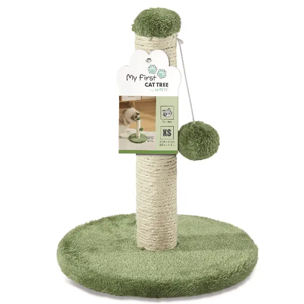 M-Pets My First Cat Tree Pompom Green 1