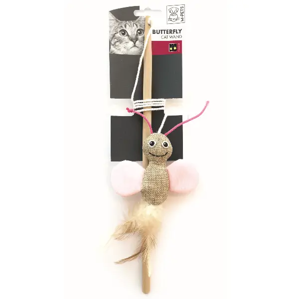 M-Pets Play Butterfly Cat Wand 1