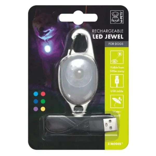 M-Pets Rechargeable Led Jewel For Dogs 1