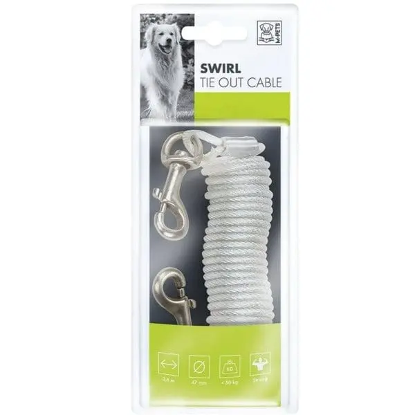 M-Pets Swirl Tie Out Cable 1