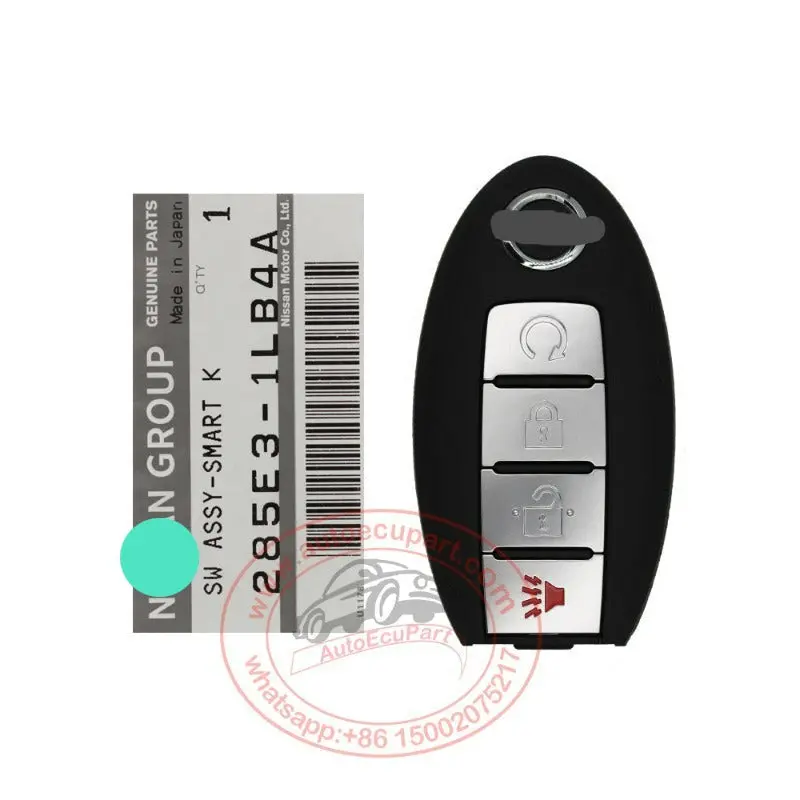 Nissan Patrol Genuine Smart Key Remote 2013 4 Buttons With Auto Start Engine 433Mhz 285E3-1Lb4a  Cwtwb1u787 1