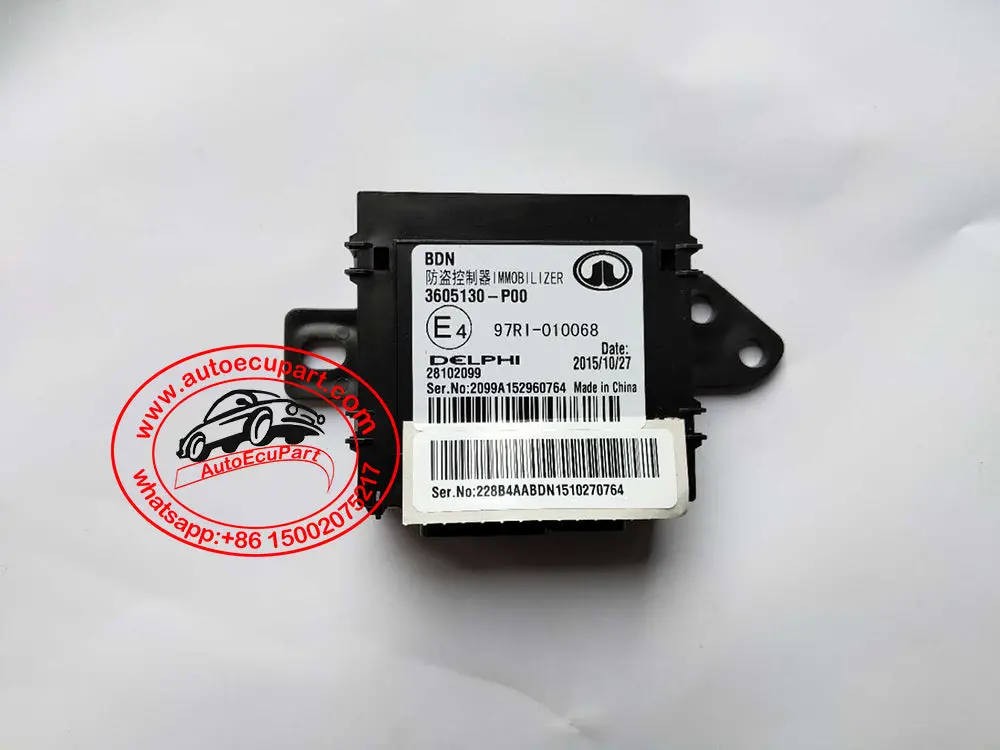 Original New Immobilizer Immobiliser Control Unit Immo Box 3605130-P00 3605130P00 For Great Wall Wingle 1
