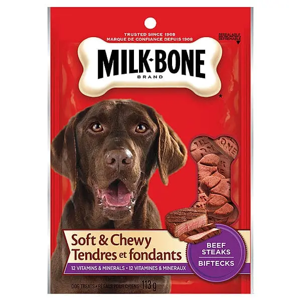 Milk-Bone Beef Steak Flavour Soft & Chewy Dog Treats 1