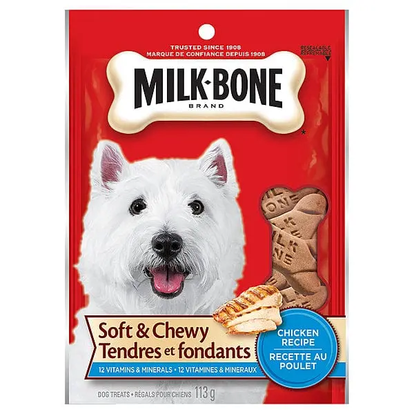 Milk-Bone Chicken Recipe Soft & Chewy Dog Treats 1