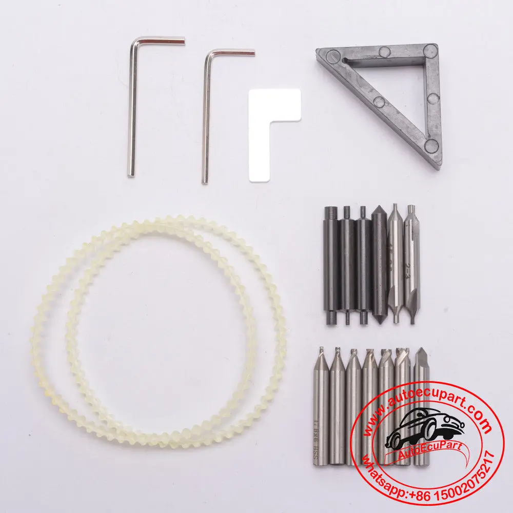 19Pcs/Set Milling Cutter Drill Bit With Spare Part For 368A 339C 998C Key Cutting Machine Locksmiths Tool 1