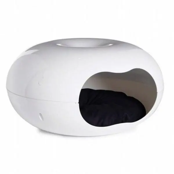 Moderna Donut Cat Cave, Plastic Bed For Cats & Small Dogs 1