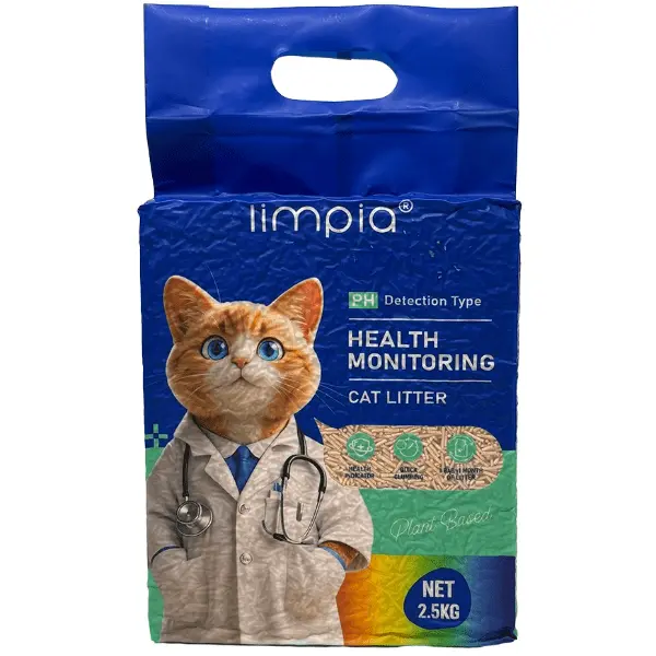 Limpia Health Monitoring Cat Litter; Plant Based 1