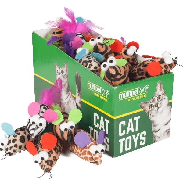 Multipet Feather Mouse Catnip Cat Toy 1