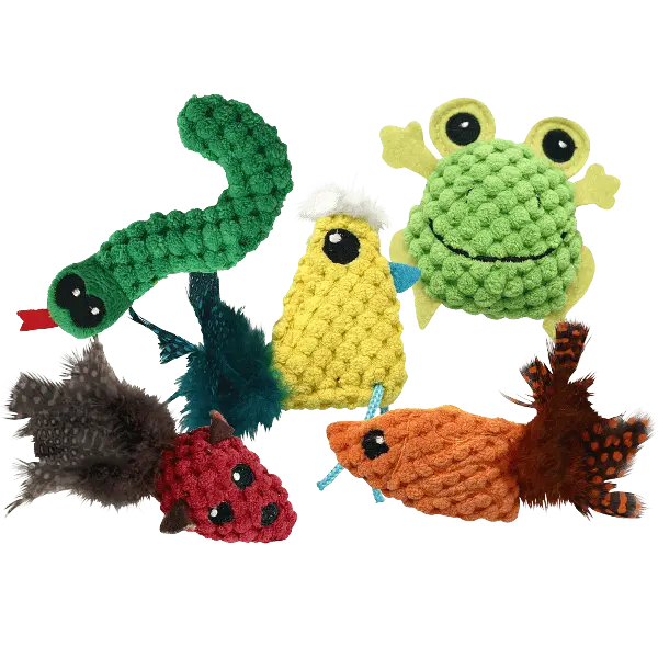 Multipet Knobby Knits Assorted Cat Toy 1