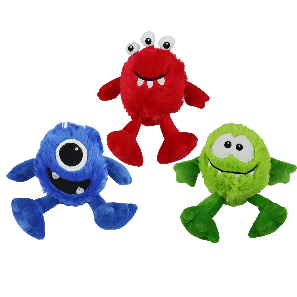 Multipet Monsters Assorted Plush Dog Toy 1