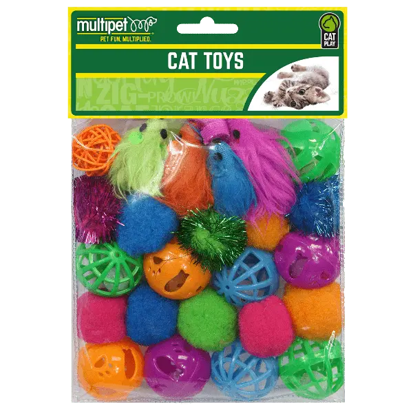 Multipet Value Pack Cat Toys 24 Piece 1