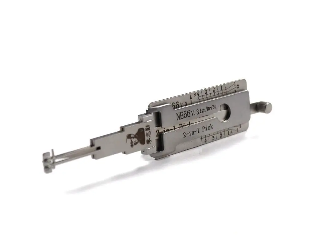 Original Lishi Ne66 S66nn For Volvo 4-Track 2-In-1 Pick - Ignition/Door/Trunk 1