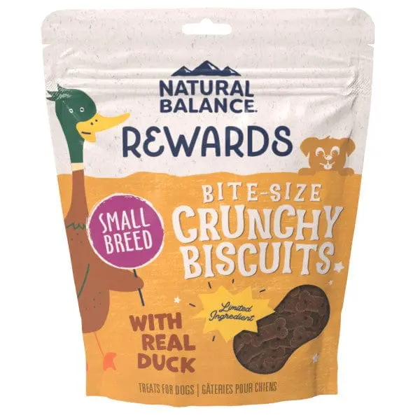 Natural Balance Crunchy Biscuits With Real Duck Small Breed Recipe, 8Oz 1