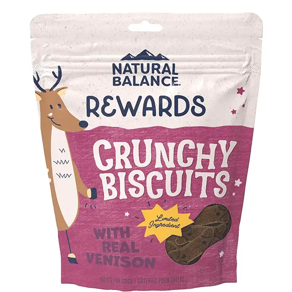 Natural Balance Crunchy Biscuits With Real Venison Recipe, 14Oz 1