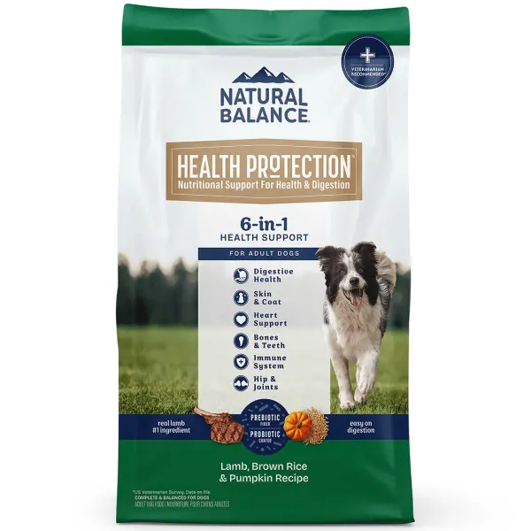 Natural Balance Health Protection Lamb, Brown Rice & Pumpkin Recipe Adult Dry Dog Food 1