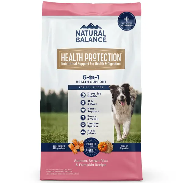 Natural Balance Health Protection Salmon, Brown Rice & Pumpkin Recipe Adult Dry Dog Food 1