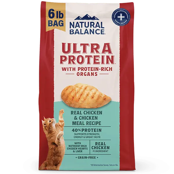 Natural Balance Original Ultra Protein Real Chicken & Chicken Meal Recipe Dry Cat Food 1