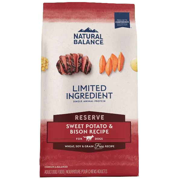 Natural Balance Reserve Sweet Potato & Bison Recipe Dry Dog Food, 22Lb 1
