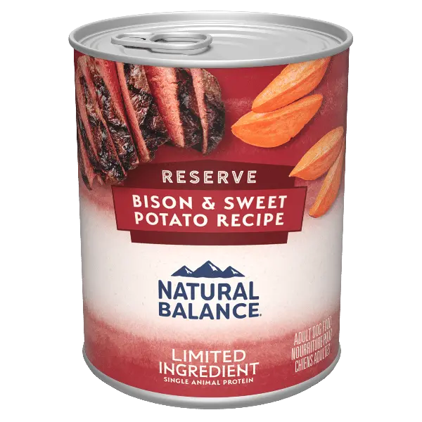 Natural Balance Reserve Limited Ingredient Bison & Sweet Potato Recipe Canned Dog Food 1