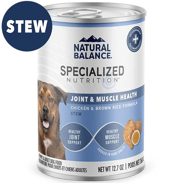 Natural Balance Specialized Nutrition Joint & Muscle Health Stew Canned Dog Food 1
