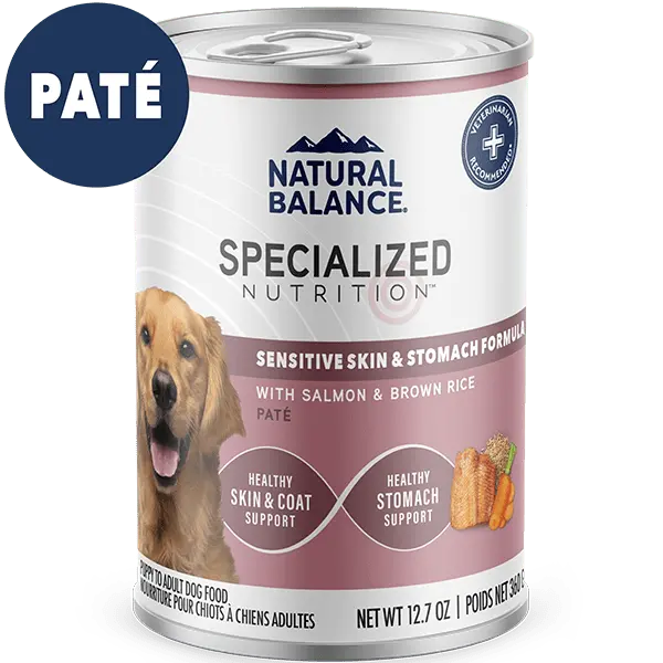 Natural Balance Specialized Nutrition Sensitive Skin & Stomach Pate Canned Dog Food 1