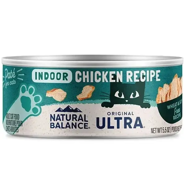 Natural Balance Ultra Indoor Chicken Recipe Canned Cat Food 1