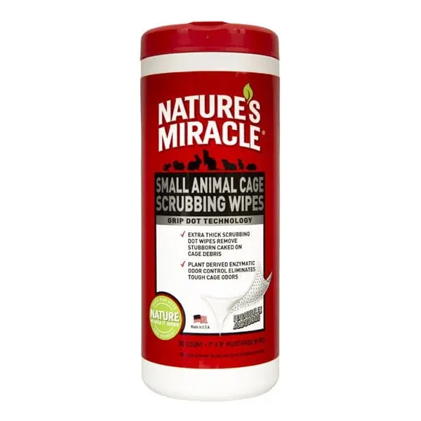 Nature's Miracle Small Animal Cage Scrubbing Wipes 1