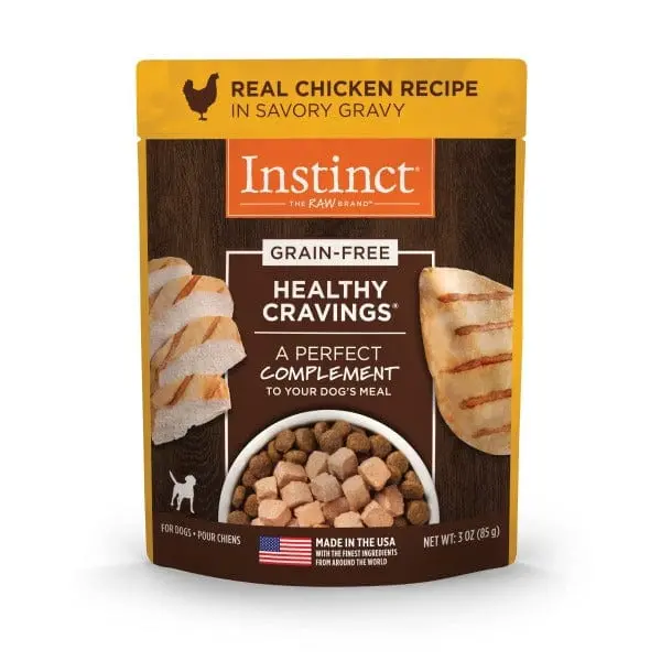 Instinct Healthy Cravings Real Chicken Recipe Dog Food Pouch 1