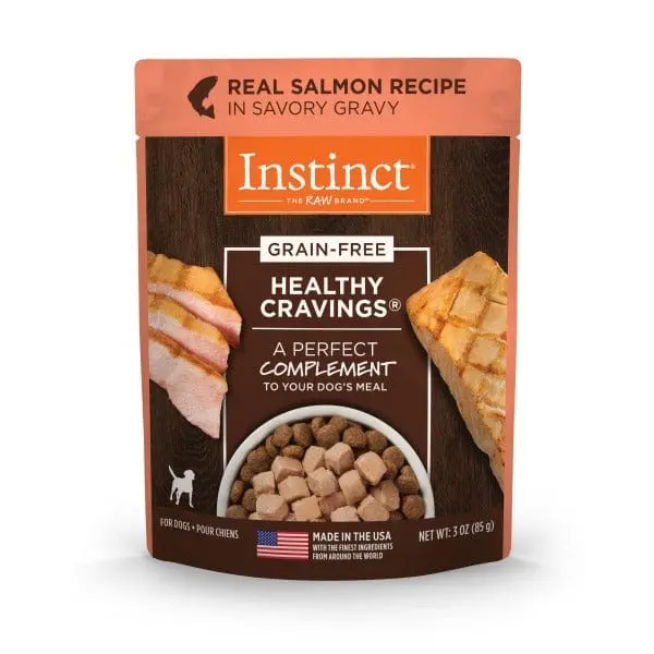 Instinct Healthy Cravings Real Salmon Recipe Dog Food Pouch 1