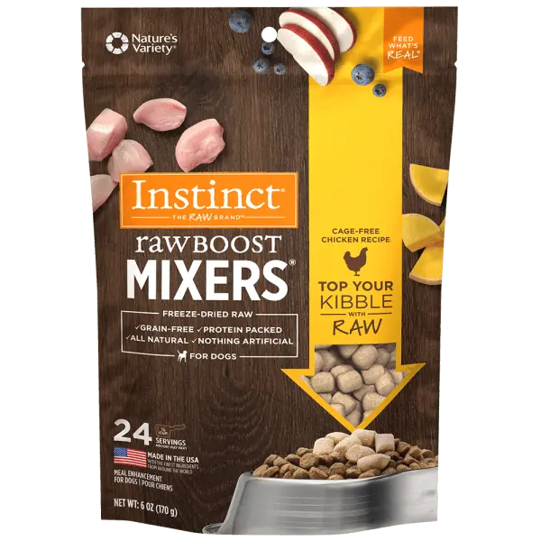 Instinct Raw Boost Mixers Cage-Free Chicken Recipe Dog Food Topper, 6Oz 1