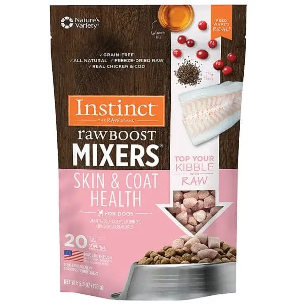 Instinct Raw Boost Mixers Skin & Coat Health Dog Food Topper 1