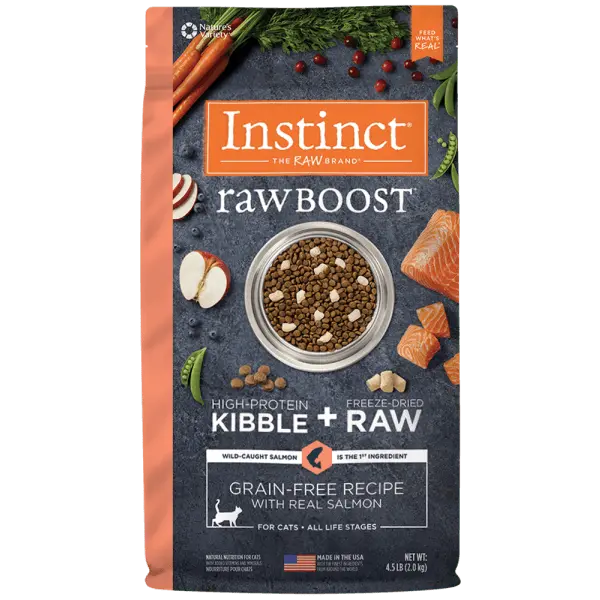 Instinct Raw Boost Real Salmon Recipe Dry Cat Food, 4.5Lb 1