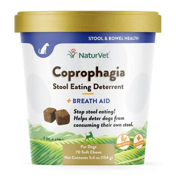 Naturvet Coprophagia Stool Eating Deterrent Plus Breath Aid Soft Chews For Dogs 1