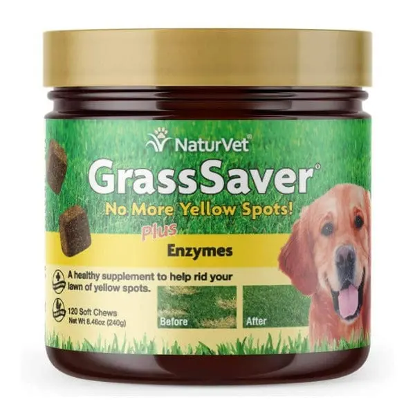 Naturvet Grasssaver (No More Yellow Spots!) Soft Chews For Dogs 1