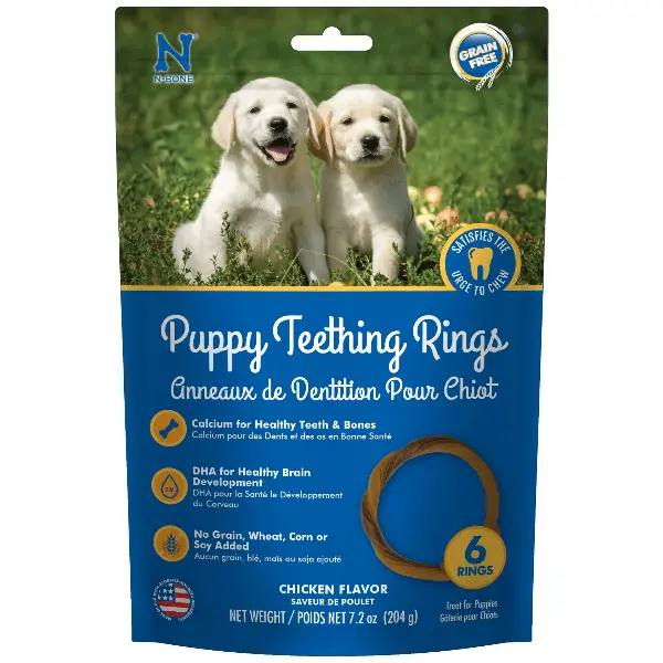 N-Bone Grain Free Puppy Teething Rings; Chicken Flavour 1