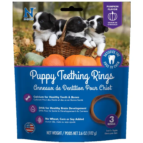 N-Bone Puppy Teething Rings; Pumpkin Flavour 2