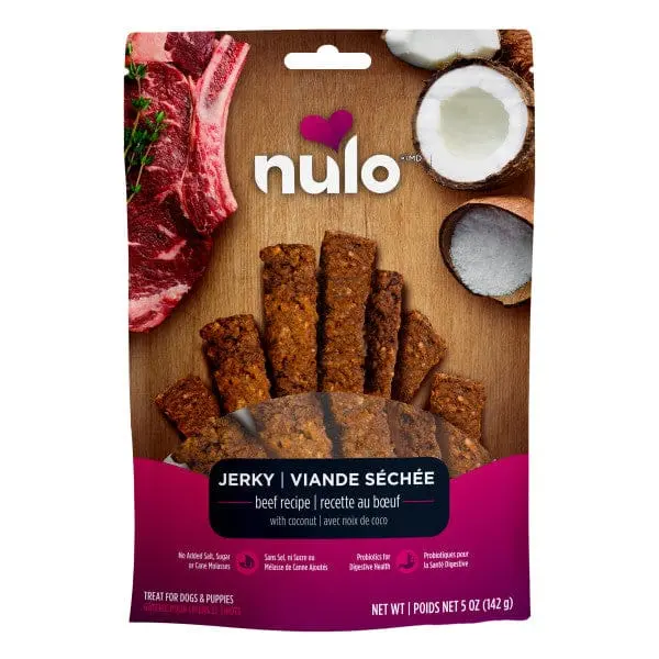 Nulo Freestyle Beef Recipe With Coconut Jerky Strips Dog Treats 1