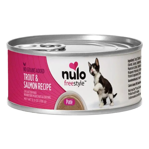 Nulo Trout & Salmon Pate Recipe Canned Cat Food, 5.5Oz 1