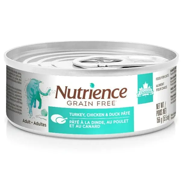 Nutrience Grain Free Turkey, Chicken & Duck Pate Canned Cat Food 1