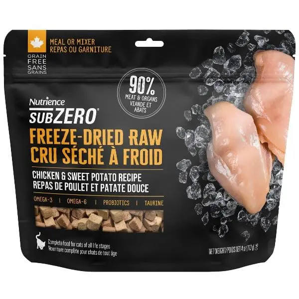 Nutrience Subzero Freeze-Dried Raw Chicken & Sweet Potato Cat Food 1