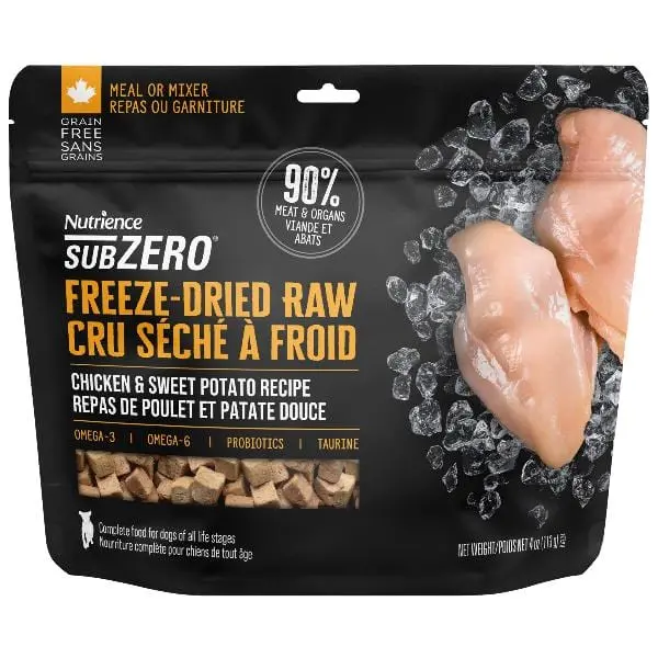 Nutrience Subzero Freeze-Dried Raw Chicken & Sweet Potato Dog Food 1