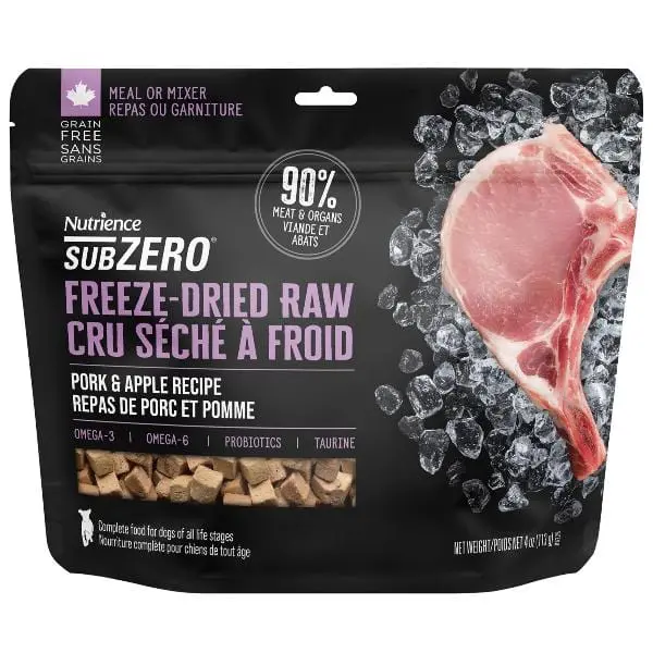 Nutrience Subzero Freeze-Dried Raw Pork & Apple Dog Food 1