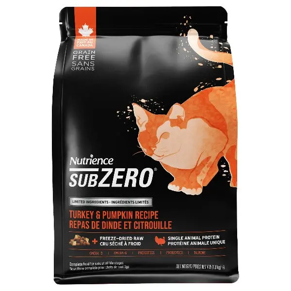 Nutrience Subzero Turkey & Pumpkin Limited Ingredient Dry Cat Food 1