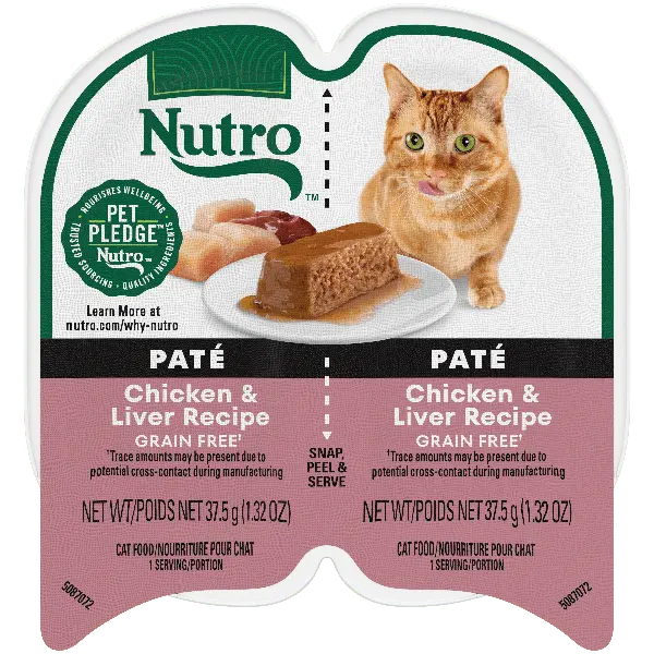 Nutro Perfect Portions Chicken & Liver Pate Wet Cat Food 1