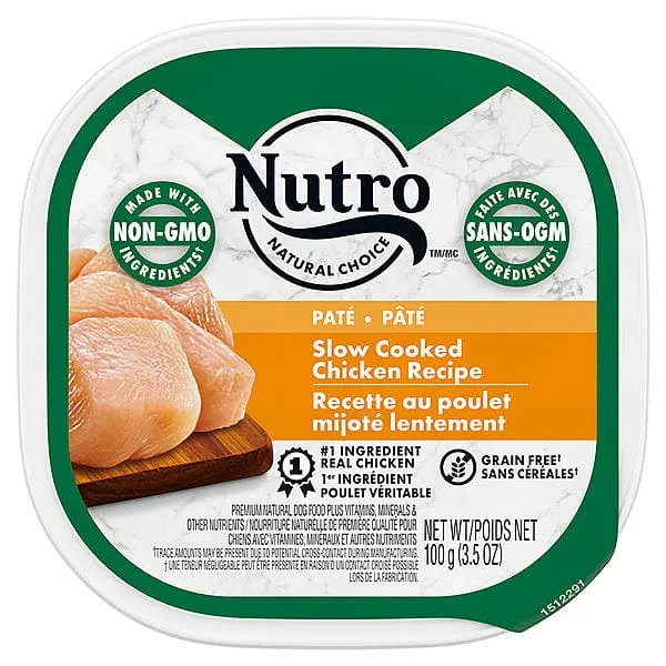 Nutro Slow Cooked Chicken Recipe Pate Wet Dog Food 1
