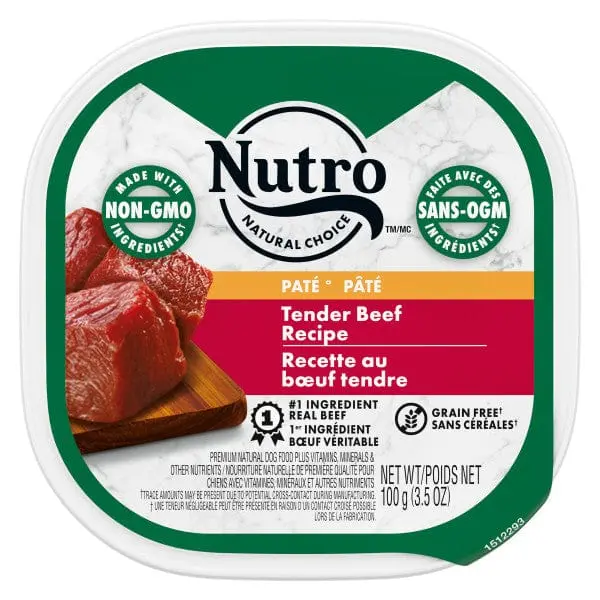 Nutro Tender Beef Recipe Pate Wet Dog Food 1
