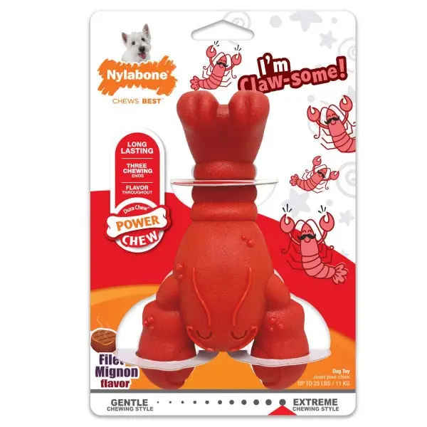 Nylabone Power Chew Lobster Dog Toy 1