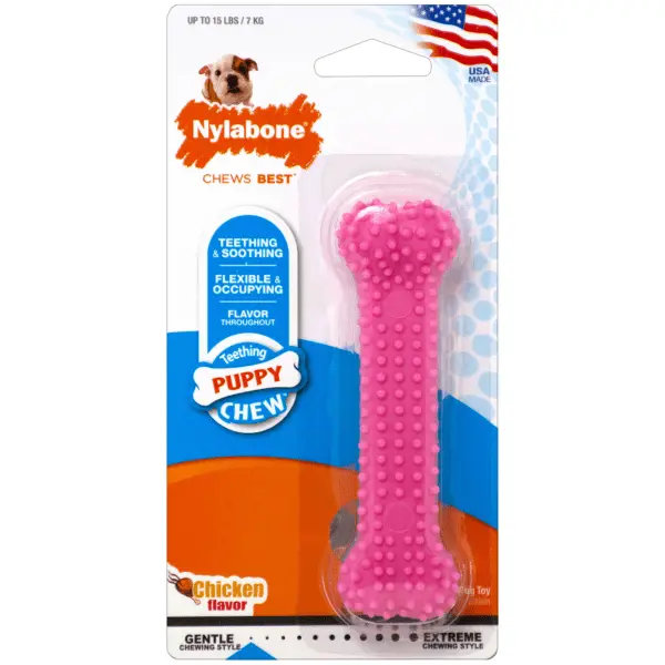 Nylabone Puppy Teething & Soothing Flexible Chew Toy 1