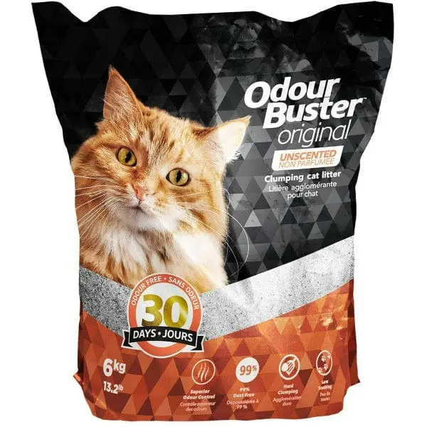 Odour Buster Original Unscented Clumping Clay Cat Litter 1